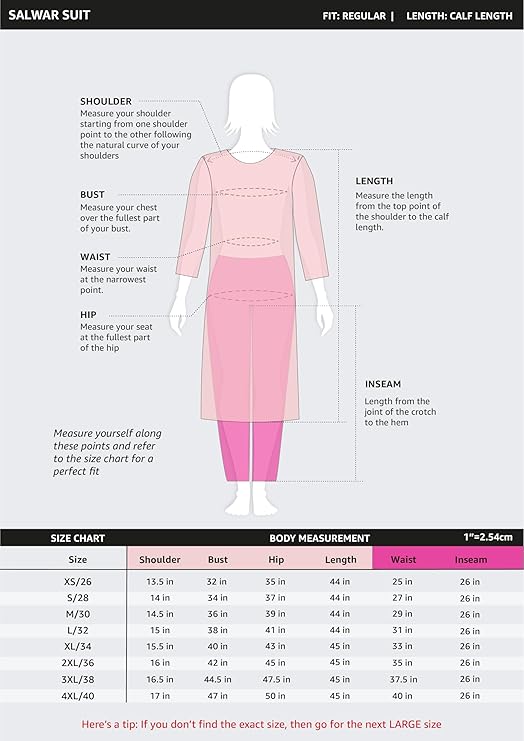 amazon brand myx women's blend geometric regular embroidered cotton kurta pant set with organza dupatta